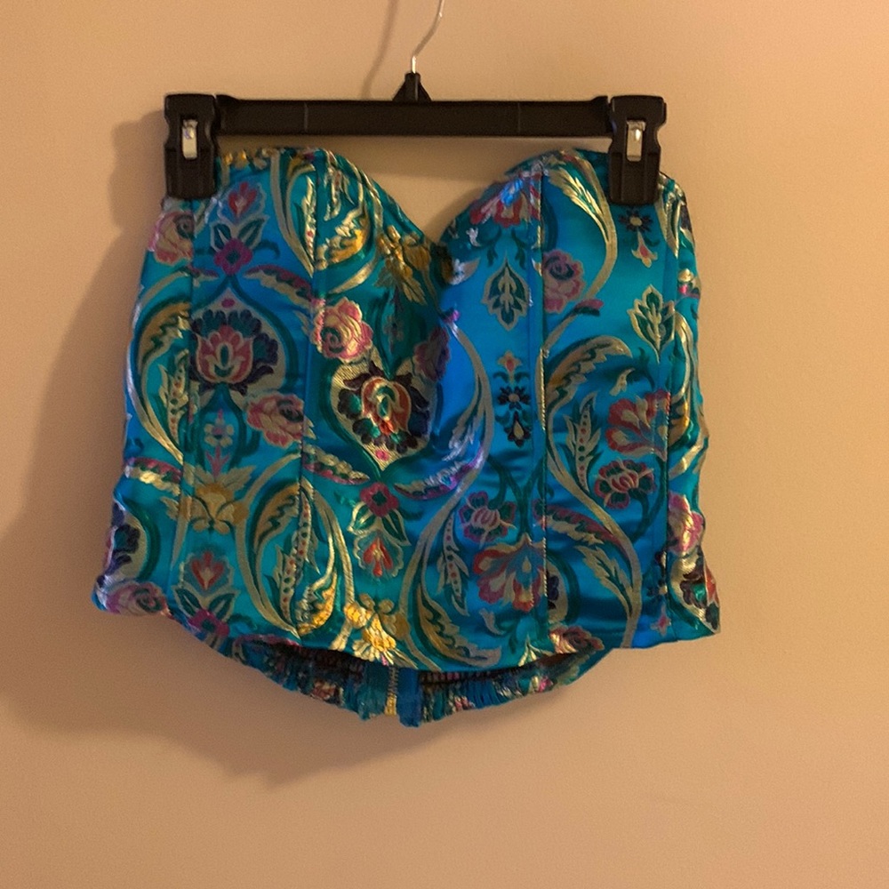 Turquoise corset